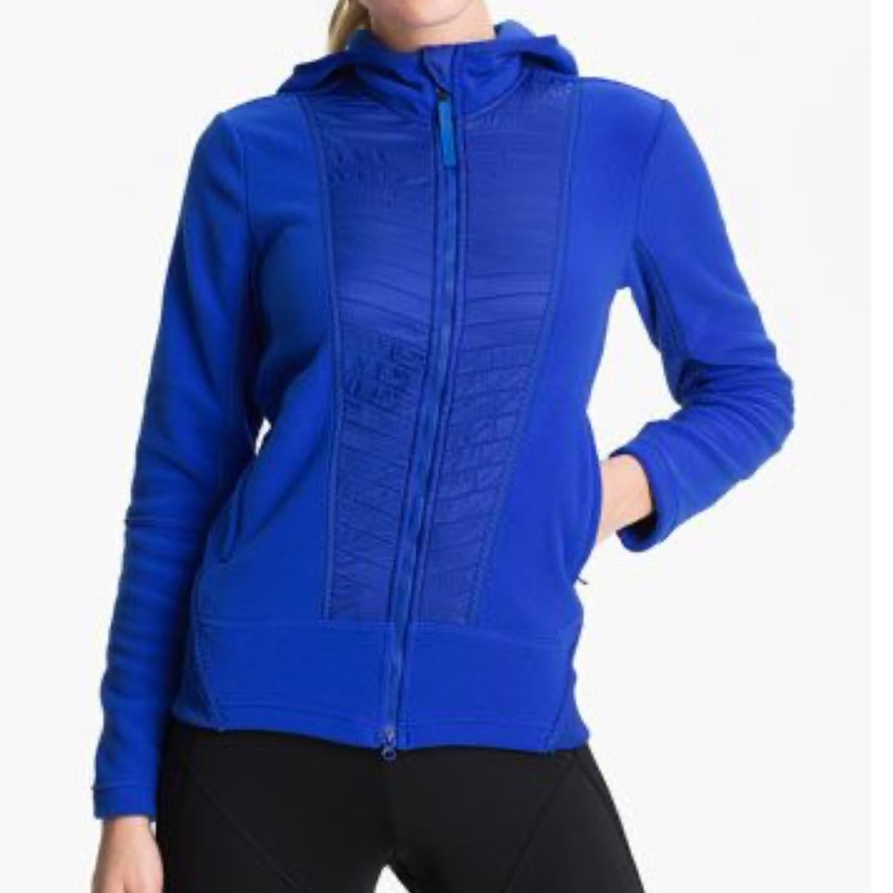 Stella McCartney x Adidas Performance winter sport fleece hoodie sweater jacket
